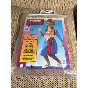 Little Pocahontas Child Costume Dress Sash & Headpiece Toddler Size 2-3 Years